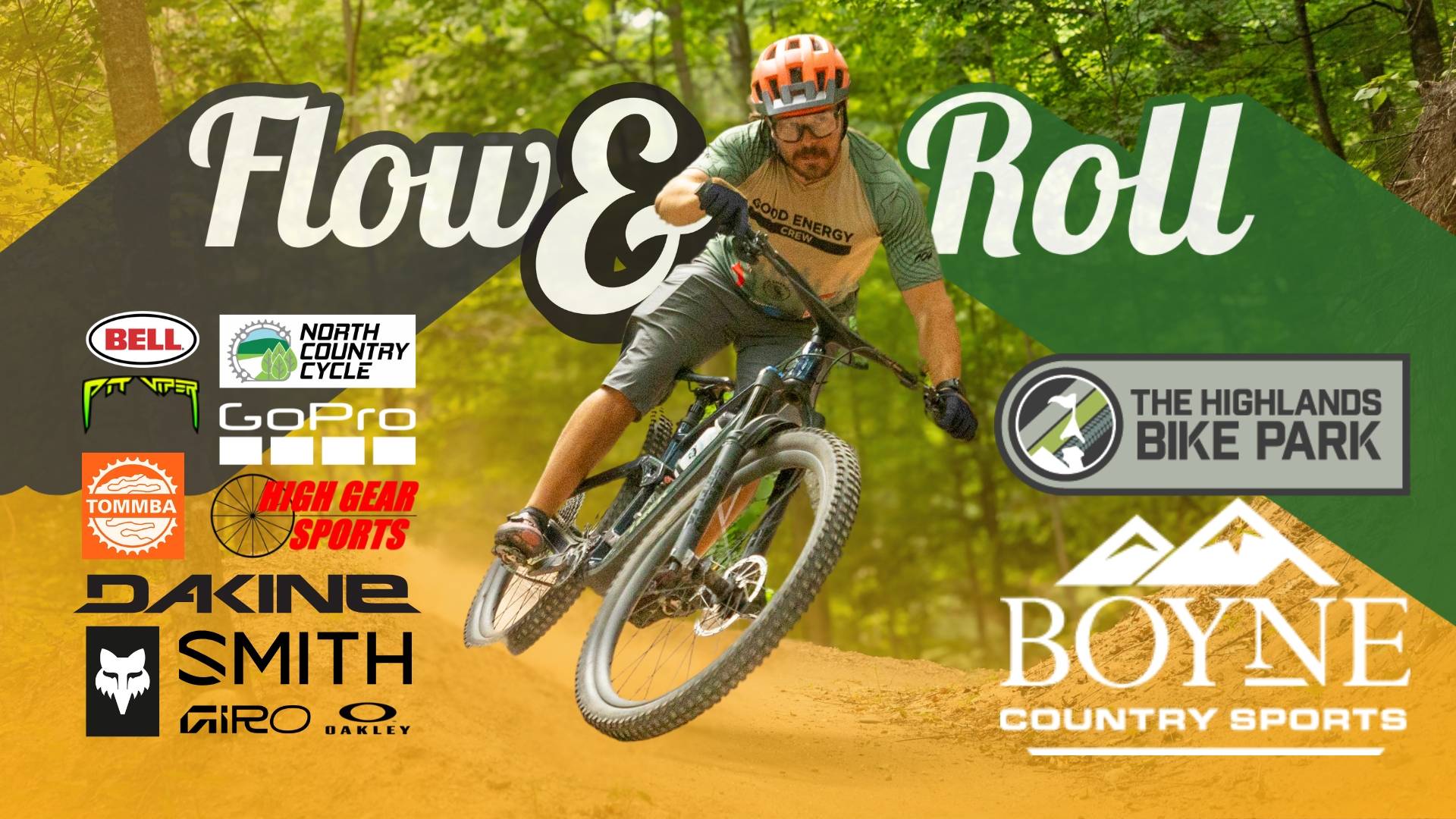 Bike Park Flow and Roll Event Graphic