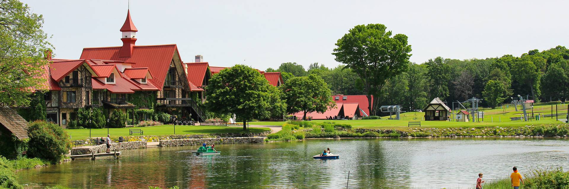 The Highlands large pond behind the Main Lodge