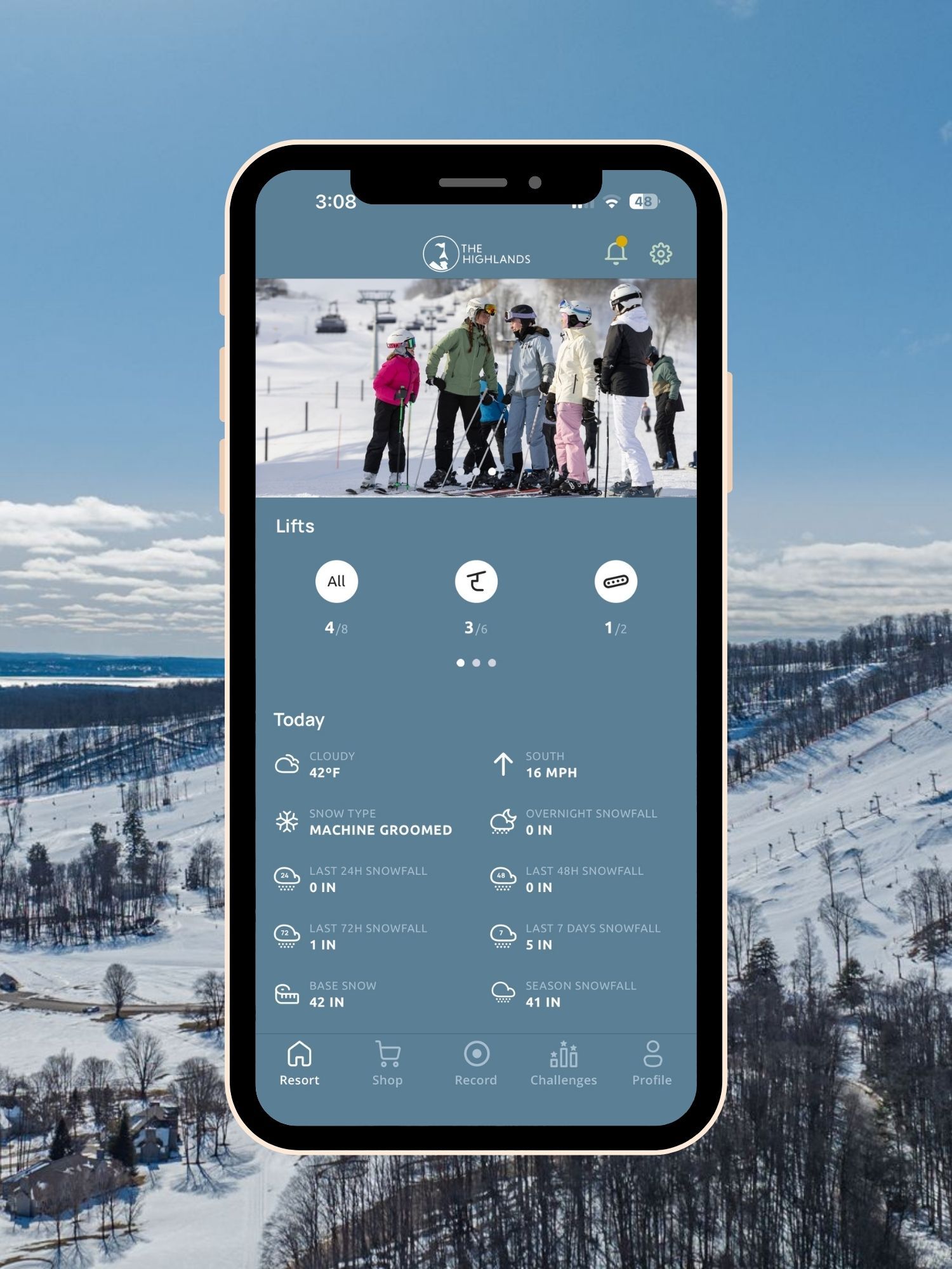 The Highlands Mobile App Graphic