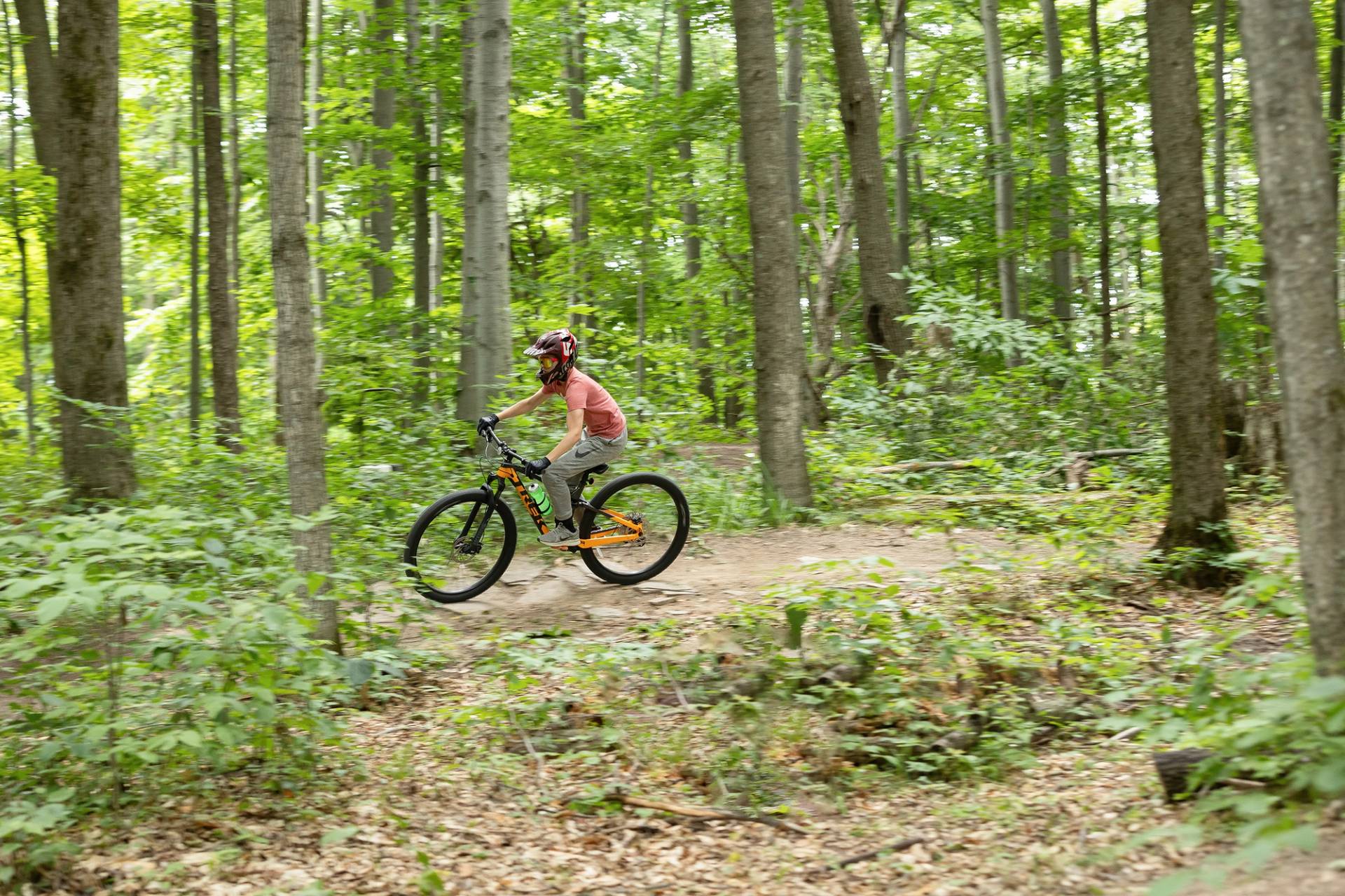 Mountain biker at The Highlands