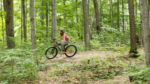 Mountain biker at The Highlands