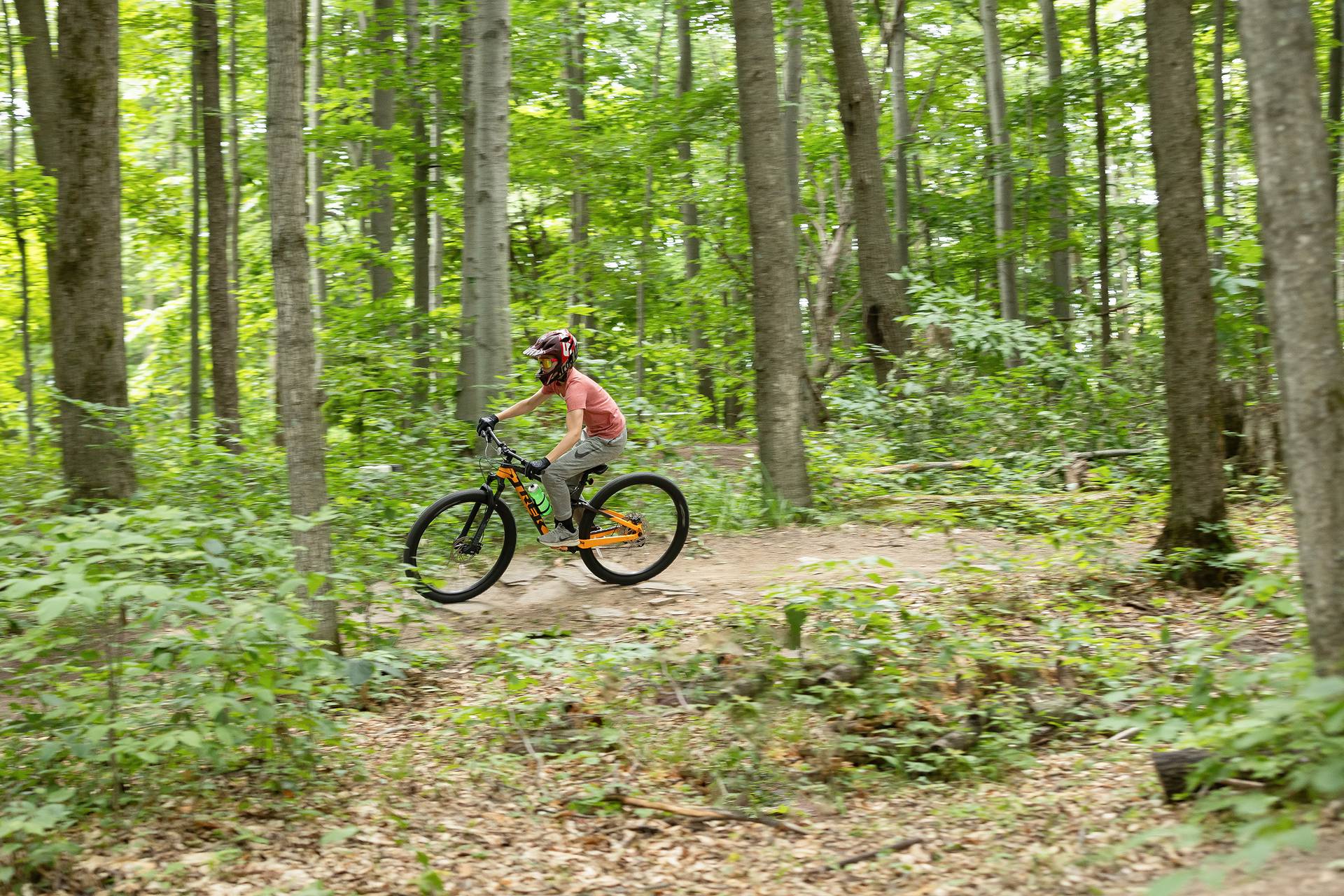 Mountain biker at The Highlands