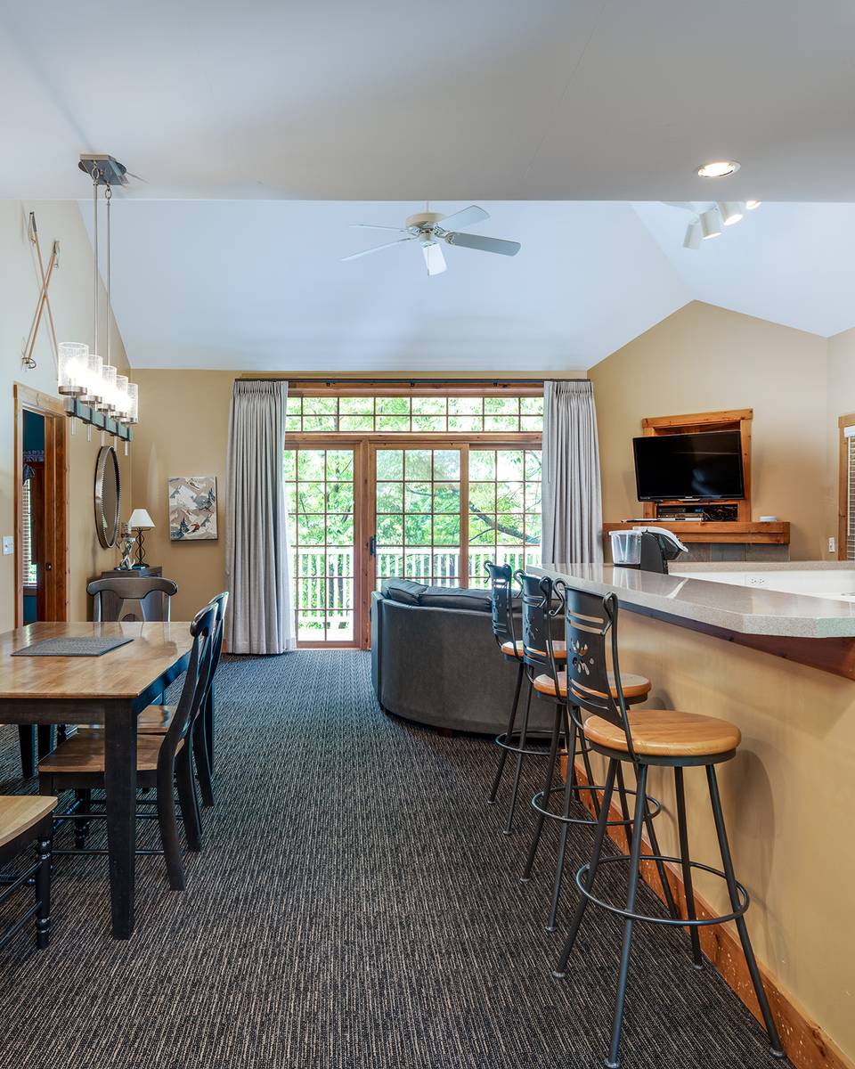 Alpine Village main living area at The Highlands