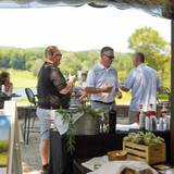 People gather to taste bourbon
