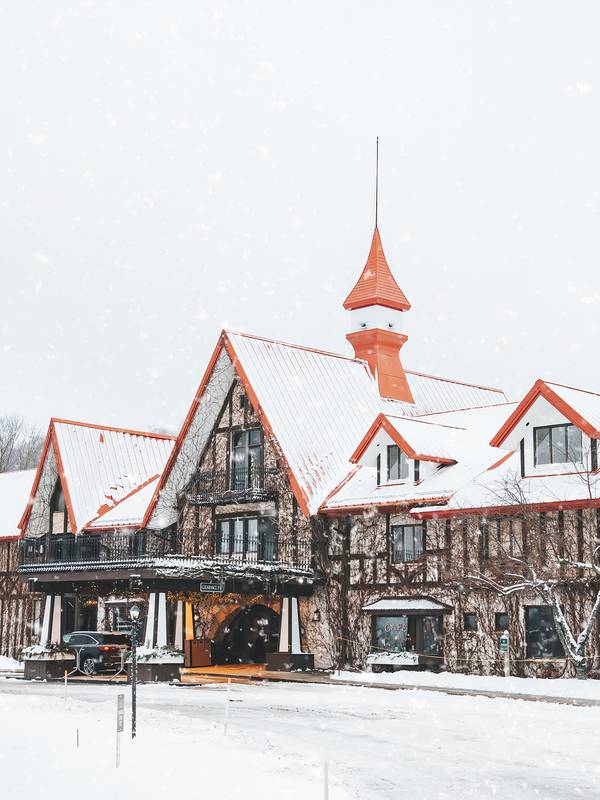 The Highlands exterior in winter