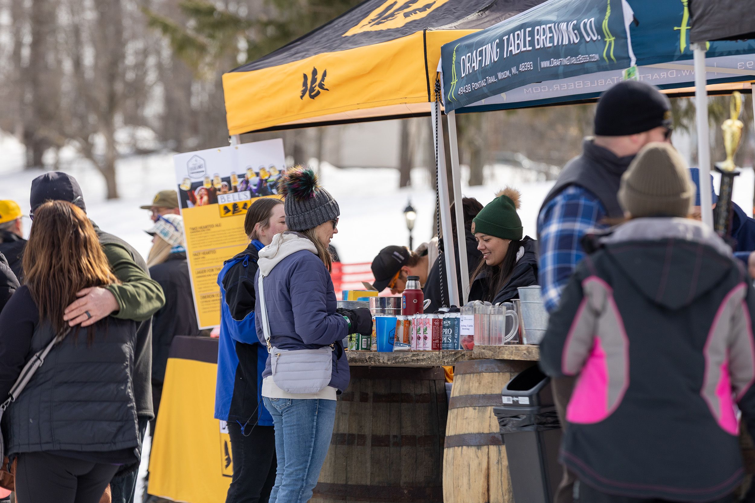 A vendor at the Hops ' N Highlands event