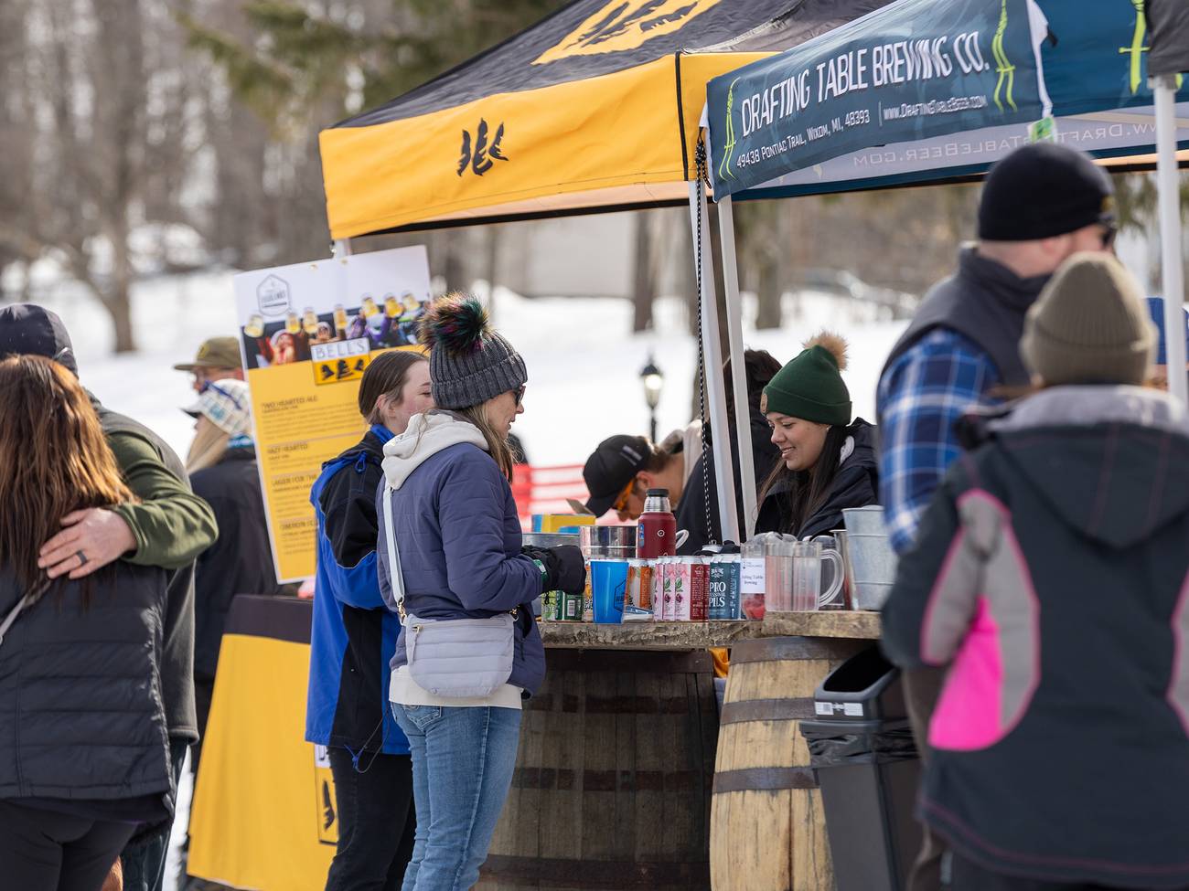 A vendor at the Hops ' N Highlands event
