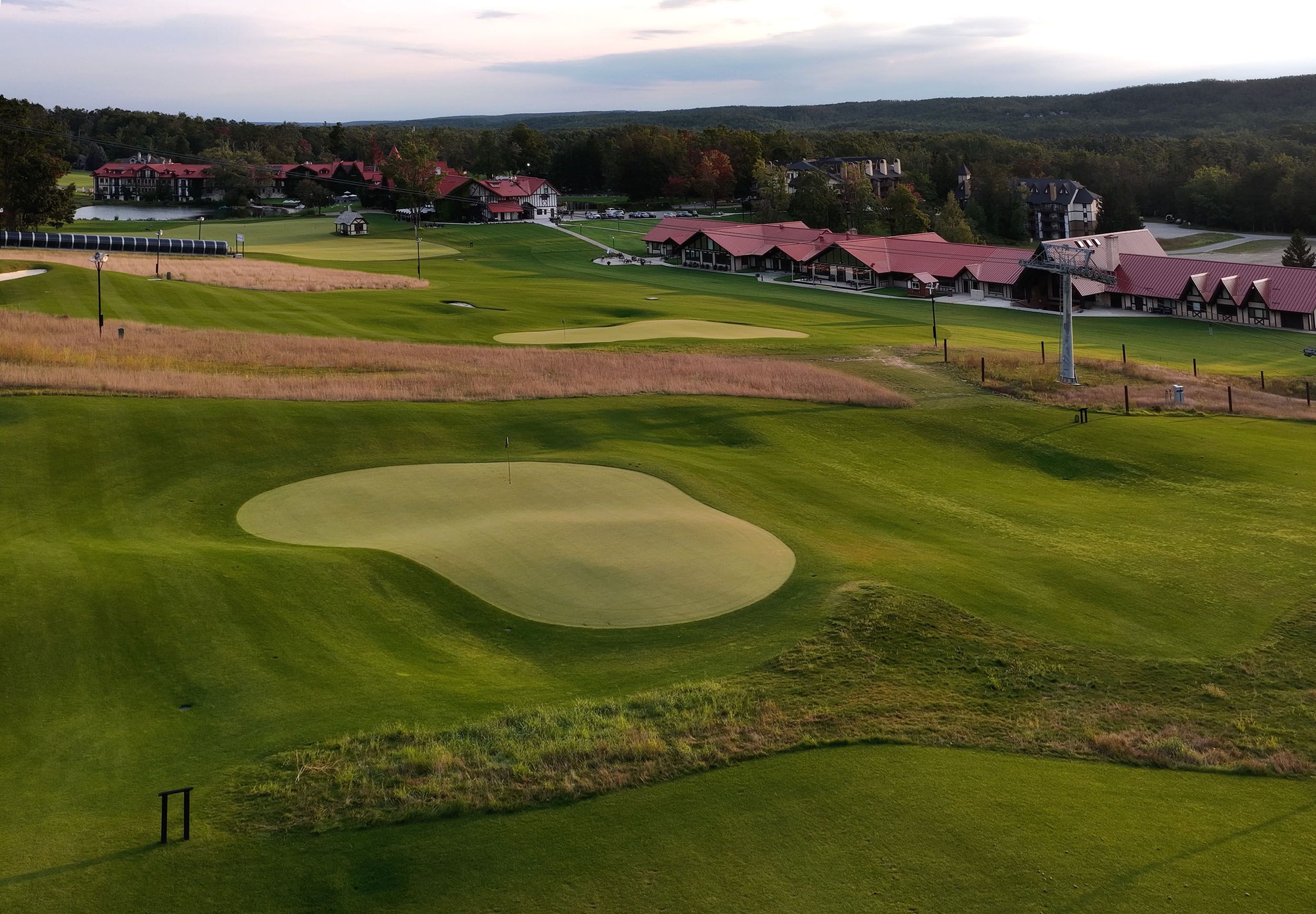 Drone shot of Doon Brae hole 2