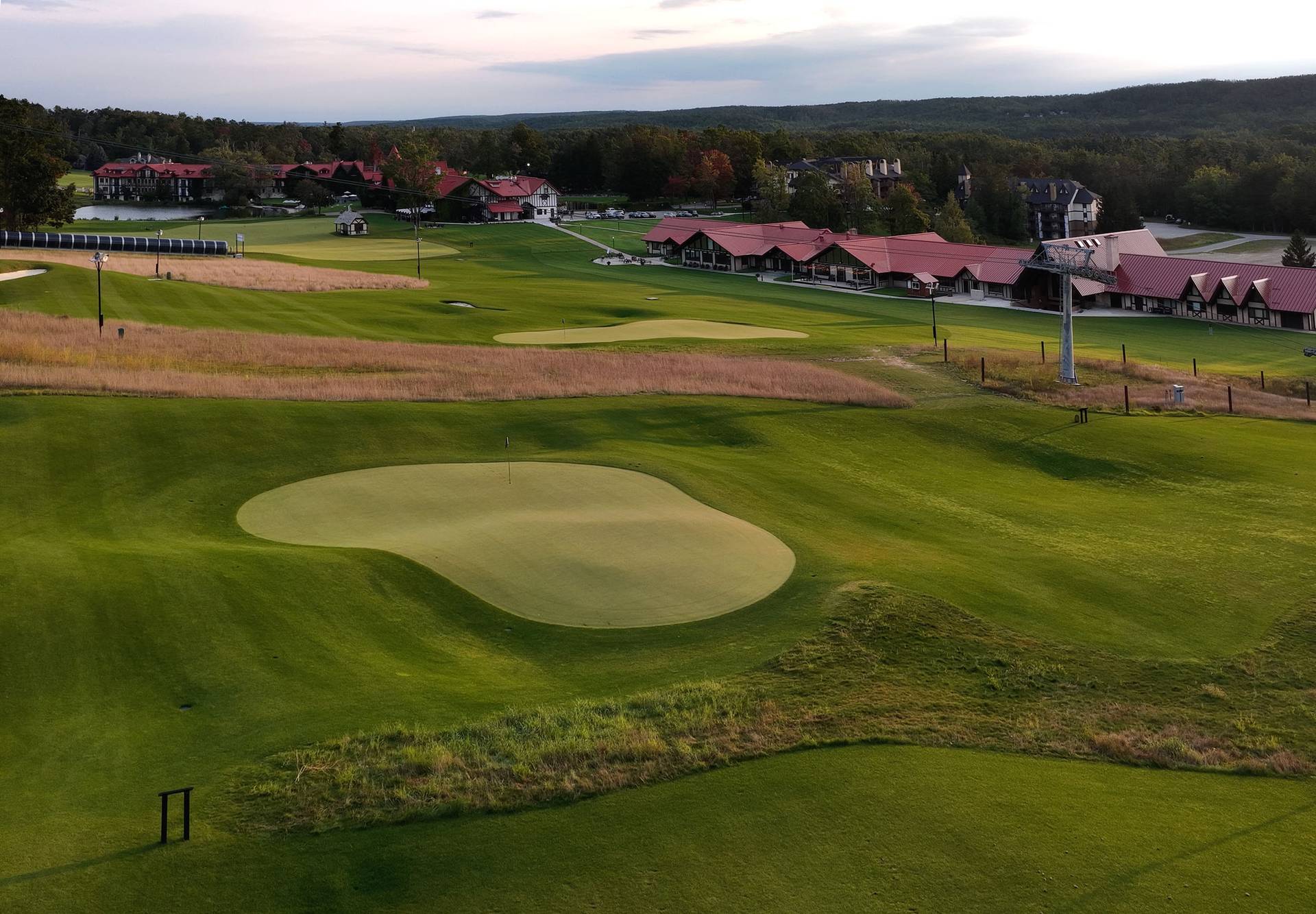 Drone shot of Doon Brae hole 2