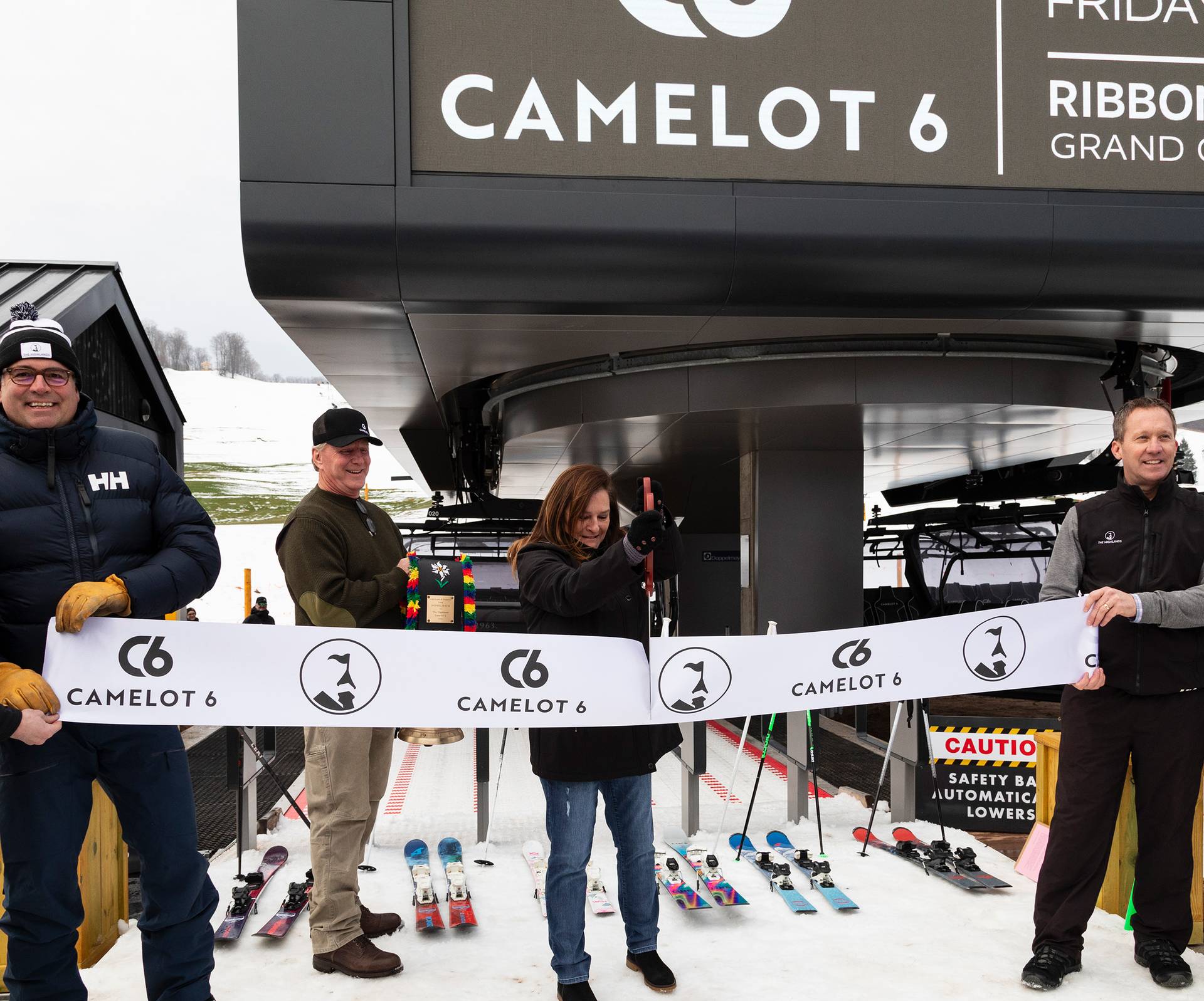 Ribbon cutting at Camelot 6 Grand Opening