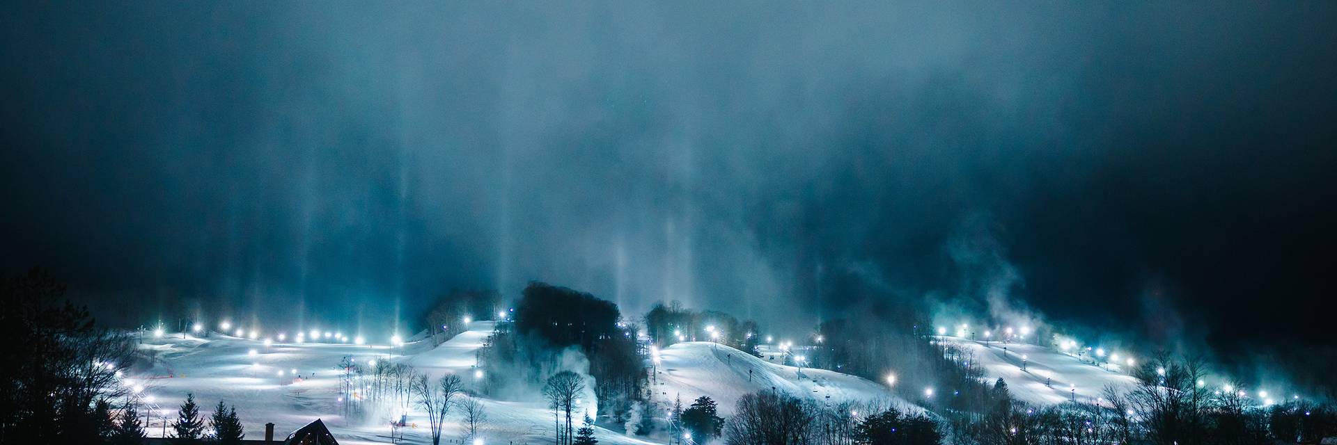 The Highlands at night in the winter