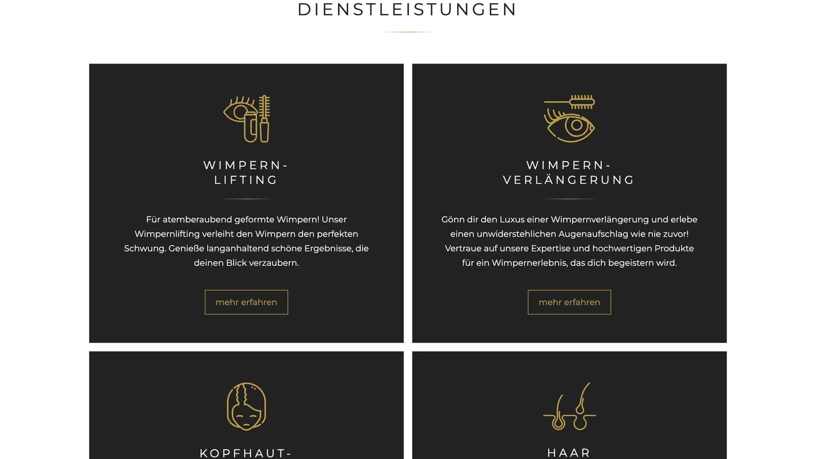 Übersicht der Aus- und Weiterbildungen der Akademie als einzelne Kacheln