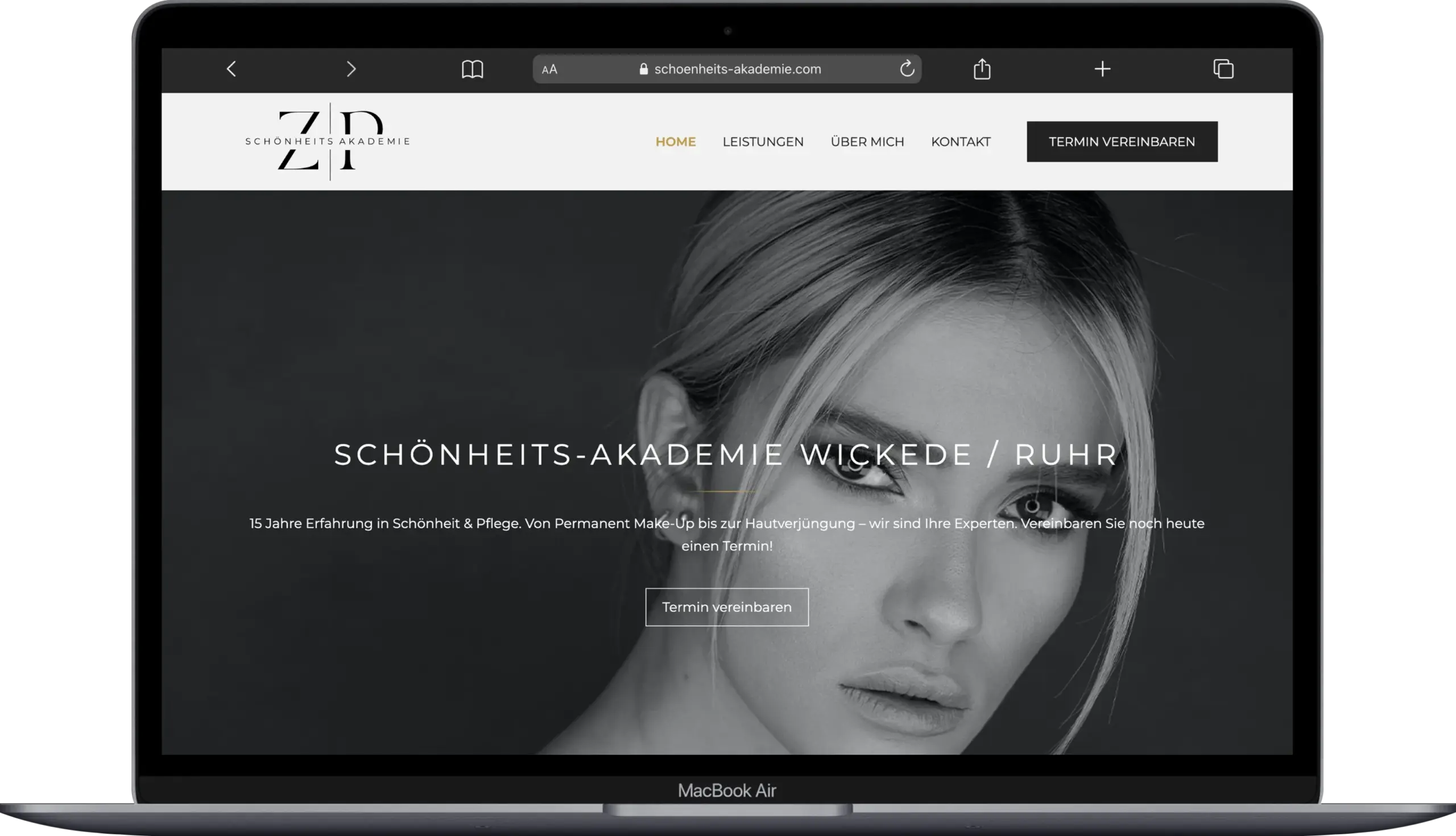 Website-Referenz Schönheits-Akademie