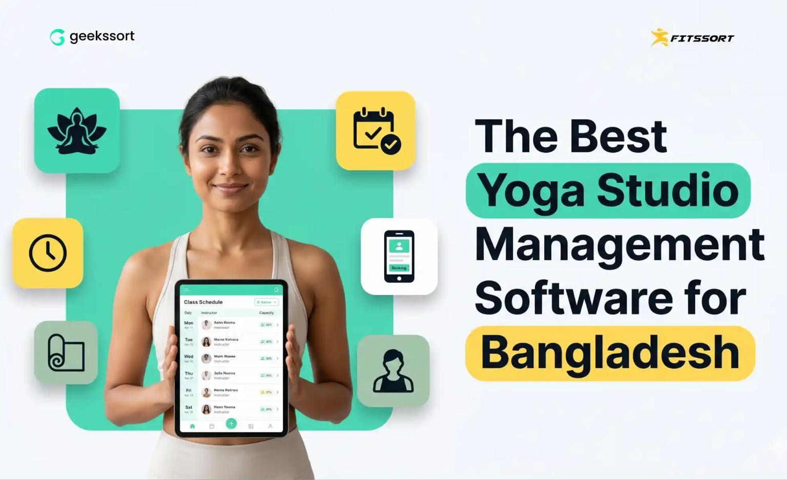 Best yoga studio management software in Bangladesh — Fitssort by Geekssort