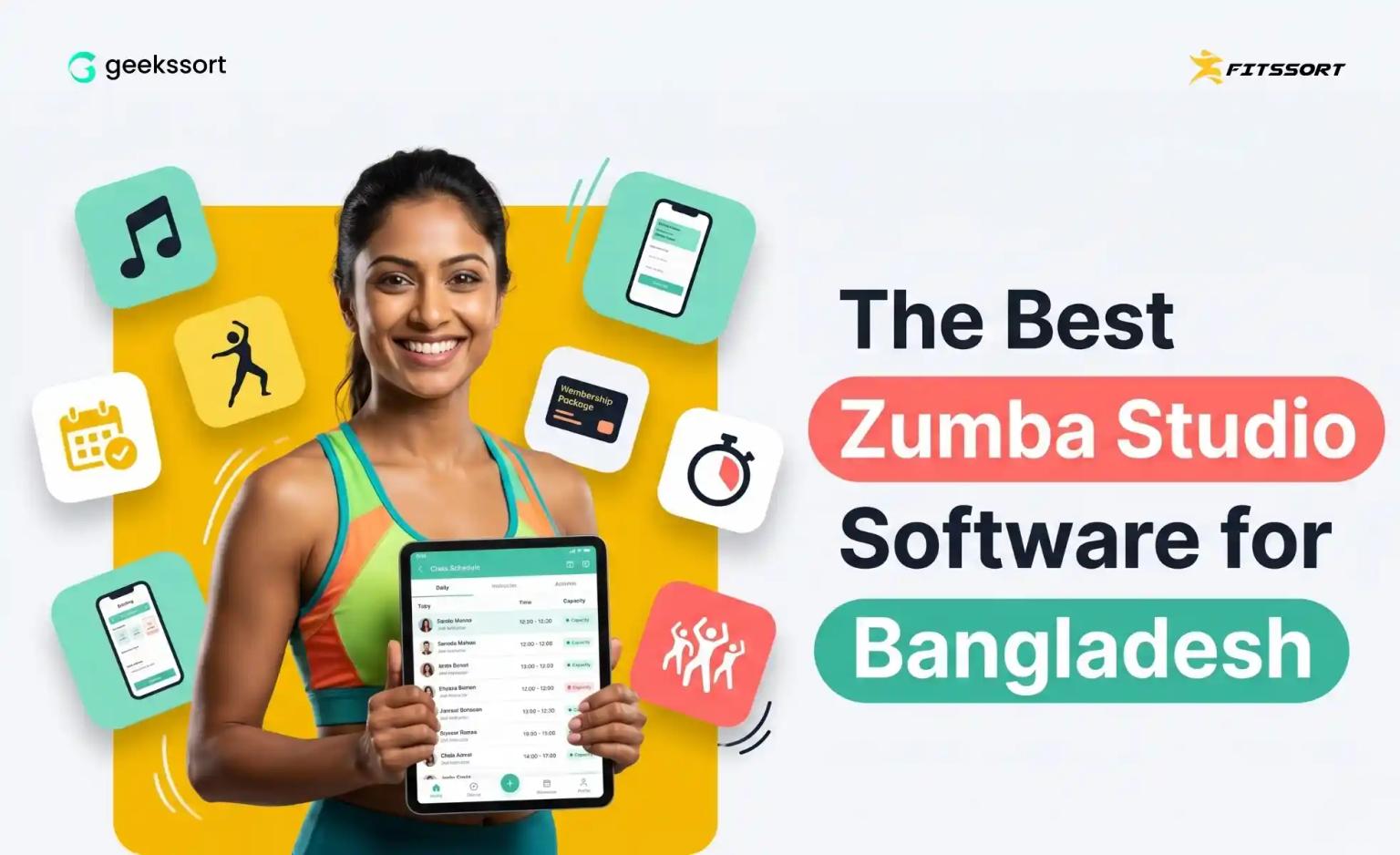 Best Zumba studio management software in Bangladesh with Fitssort by Geekssort