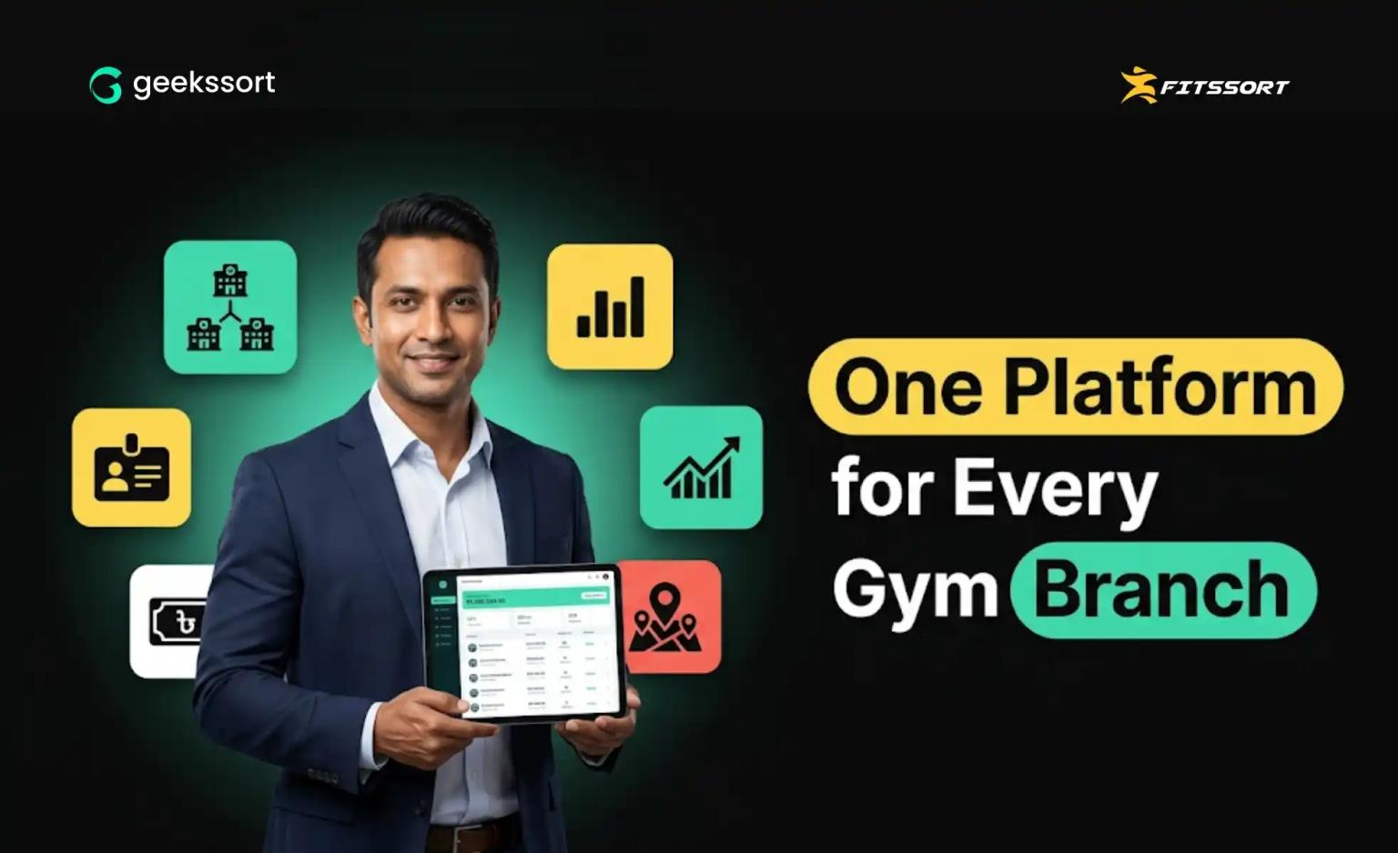 Best multi-branch gym management software in Bangladesh with Fitssort by Geekssort