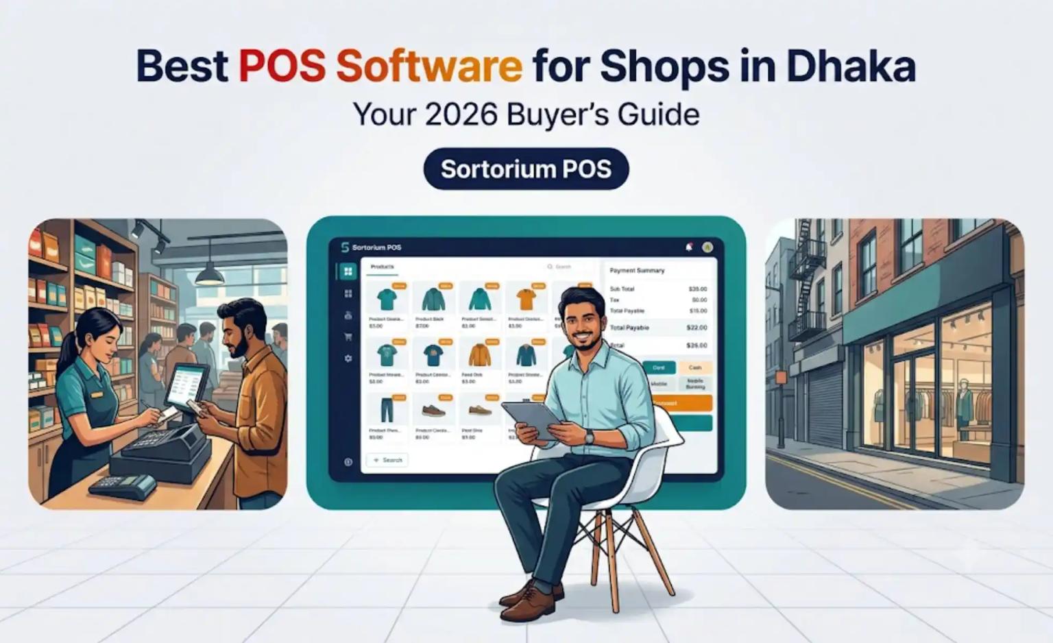 Best POS software in Dhaka on a Sortorium POS screen