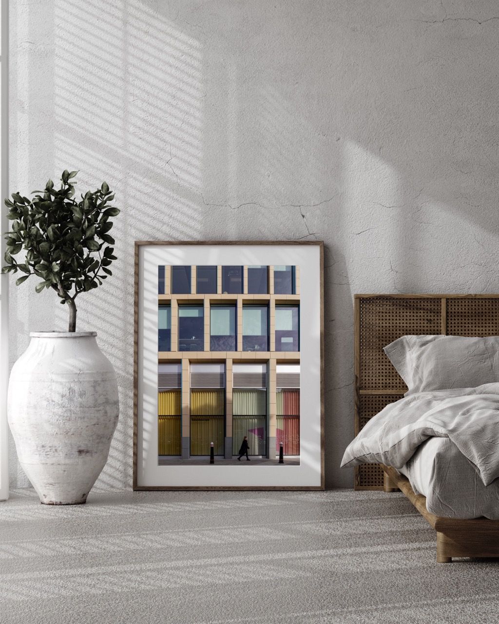 Brown and Gray Minimalist Frame Mockup 
