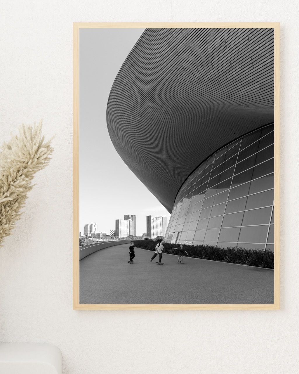 White and Gray Minimalist Photo Frame Mockup 