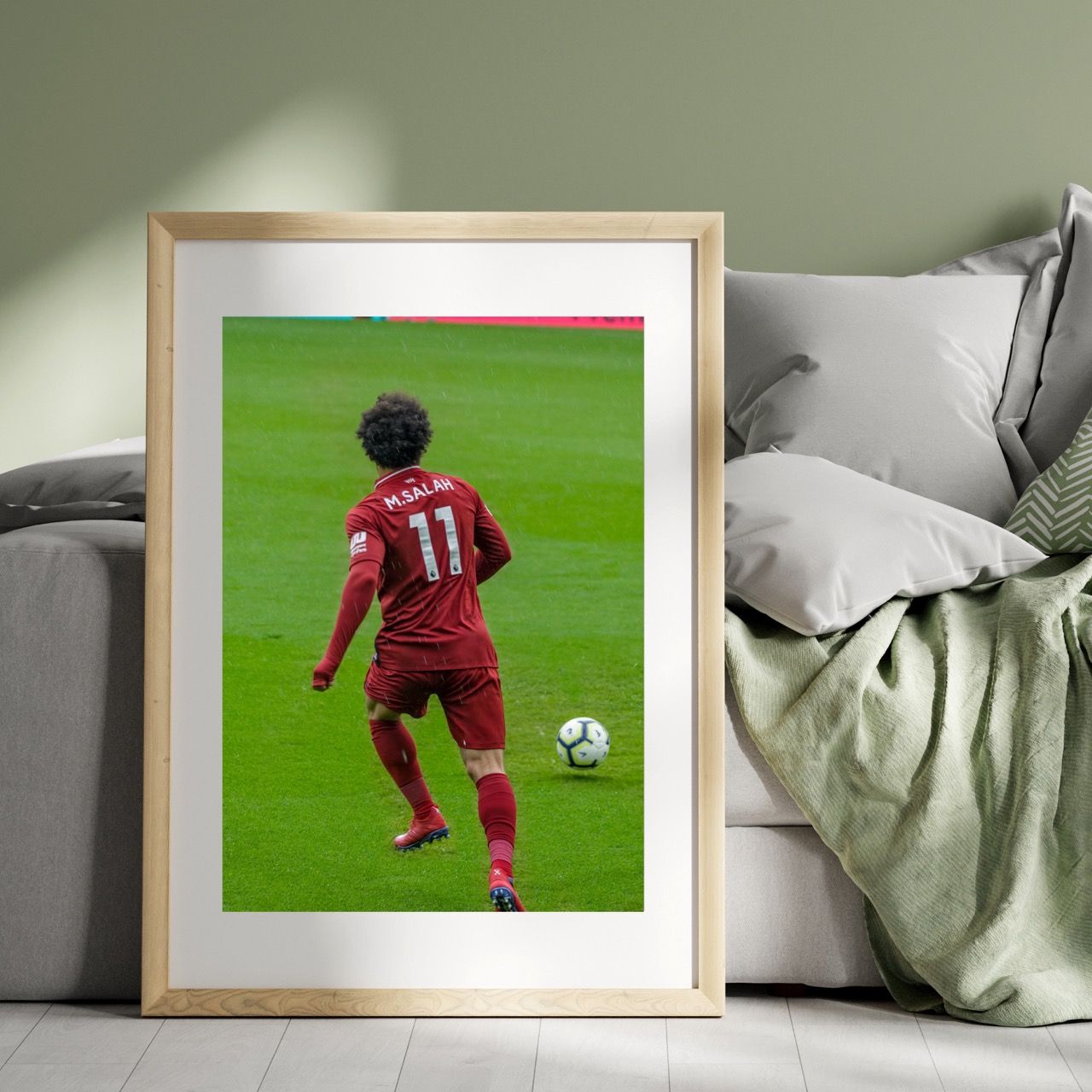 Grey Minimalist Art Wall Frame Mockup