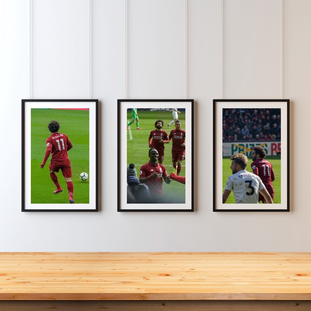Beige Brown Trendy Minimalist 3 Wall Frame Mockup