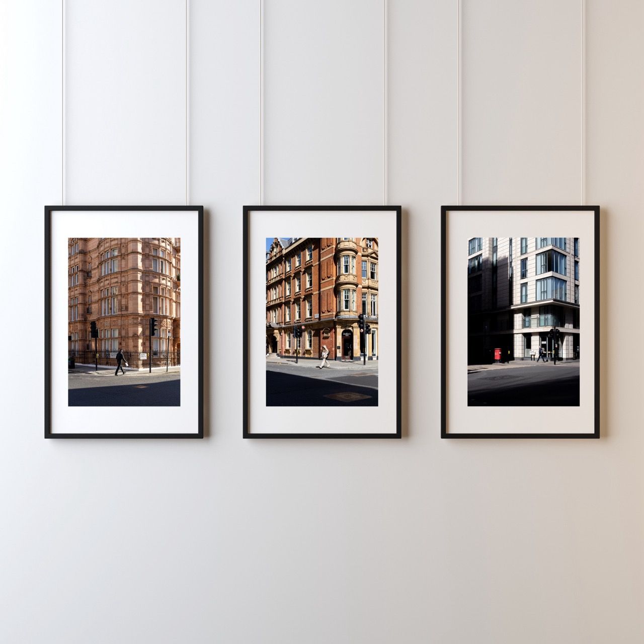Black and White Clean Minimalist Wall Photo Frame Mockup 