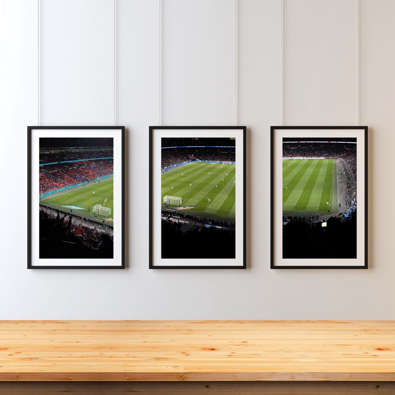 Beige Brown Trendy Minimalist 3 Wall Frame