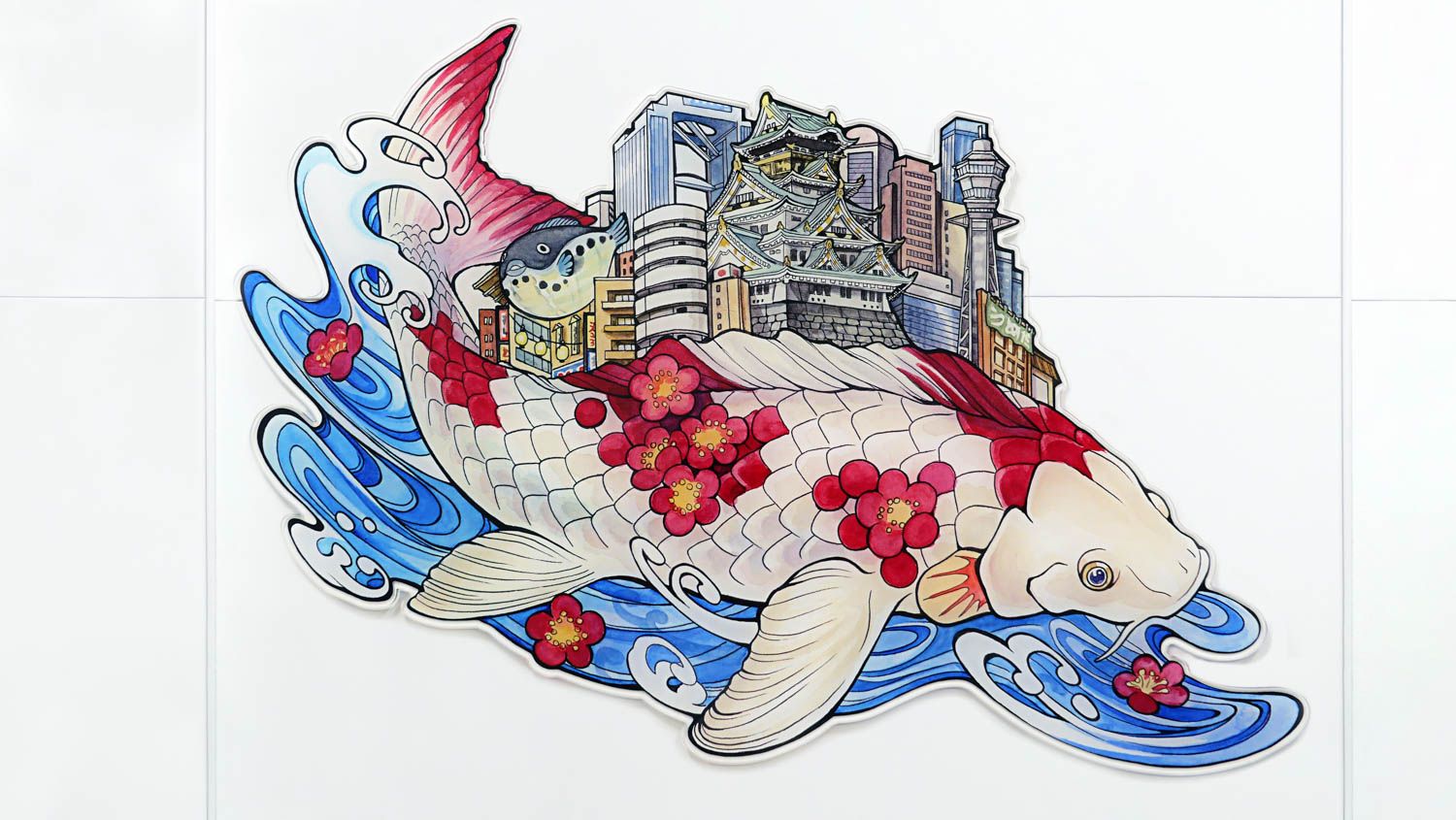 Fish carrying a city