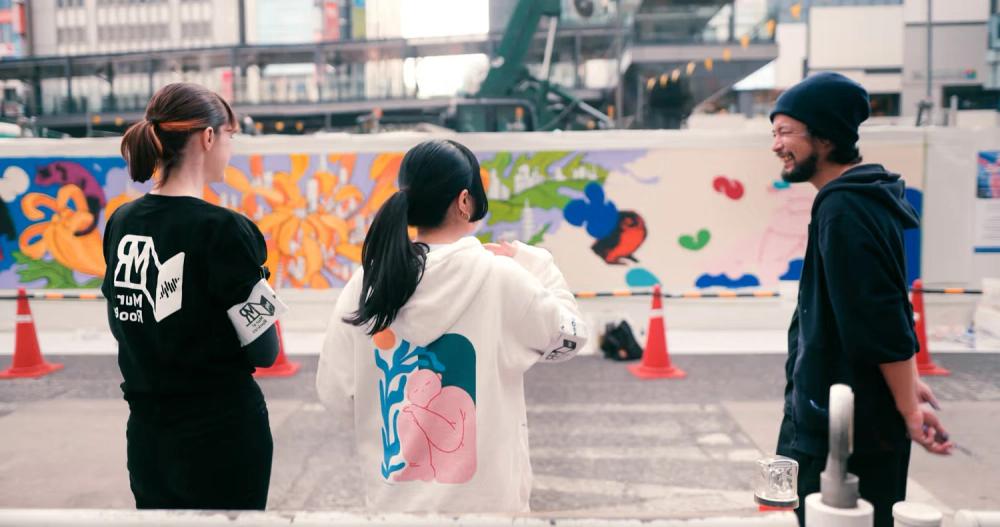 Mural artists