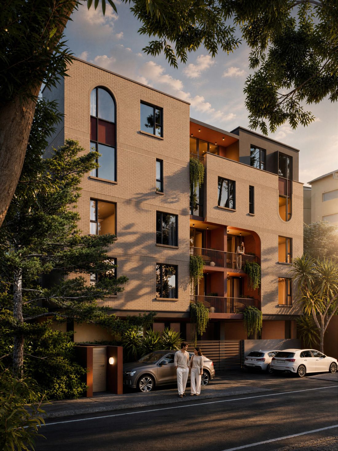 Open-plan living space at Luna