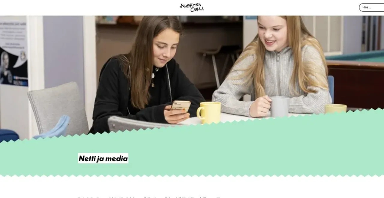 kuvakaappaus nuortenoulu.fi