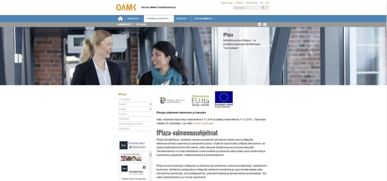 OAMK fPlaza kuvaukset