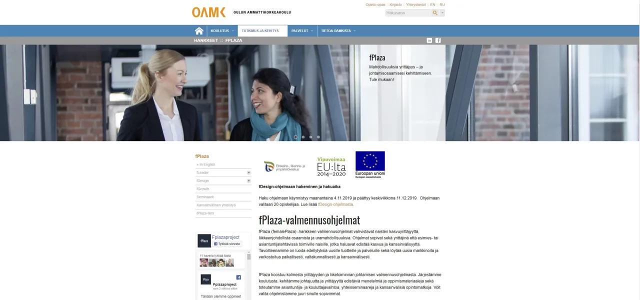 OAMK fPlaza kuvaukset