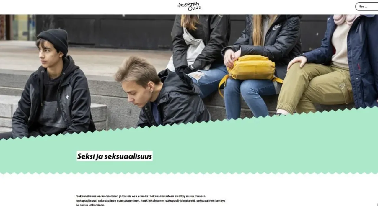 kuvakaappaus nuortenoulu.fi