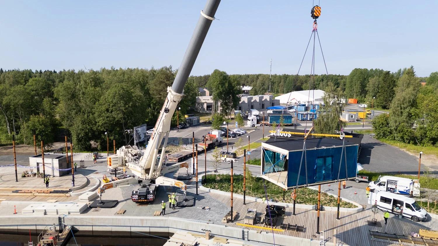 Yrityskuvaukset Oulussa: Nostovideo ja valokuvat E. Helaakoskelle