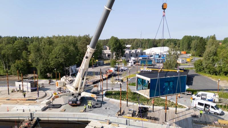 Yrityskuvaukset Oulussa: Nostovideo ja valokuvat E. Helaakoskelle