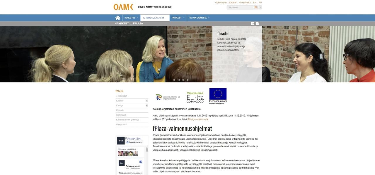 OAMK fPlaza kuvaukset