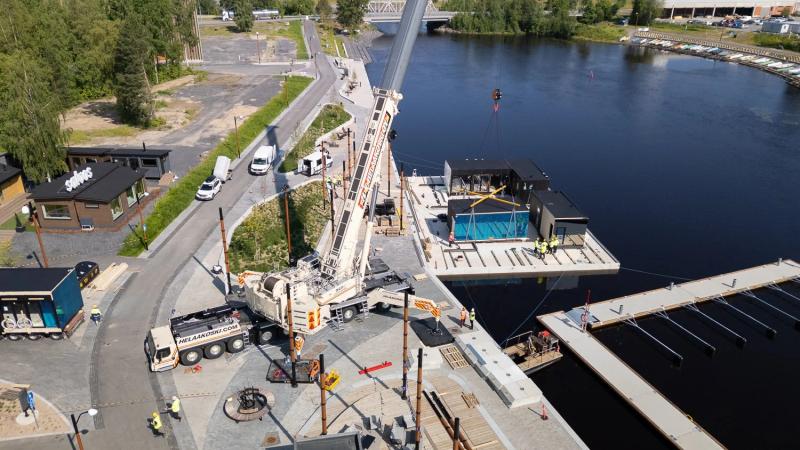 Yrityskuvaukset Oulussa: Nostovideo ja valokuvat E. Helaakoskelle