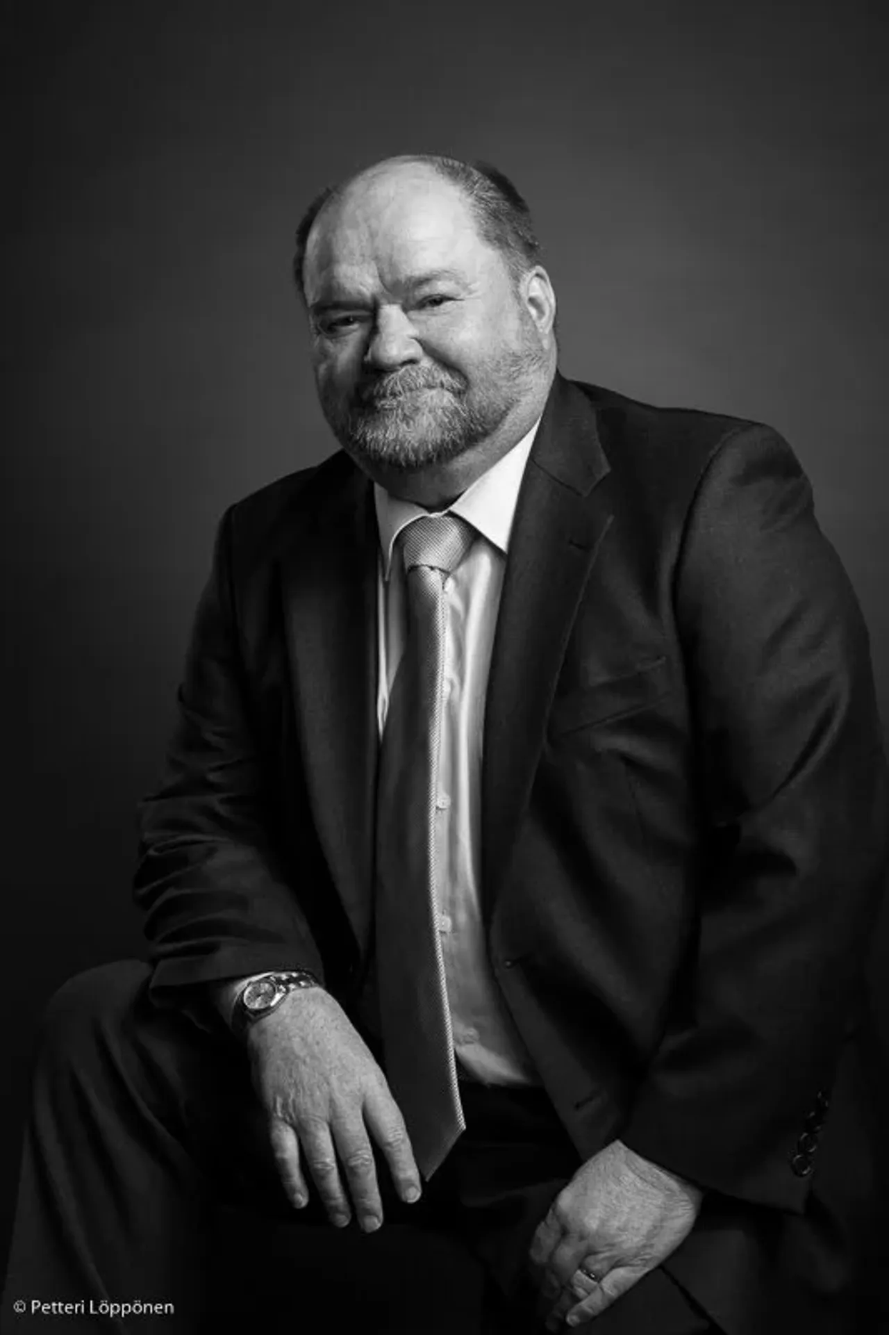 corporate portrait black and white