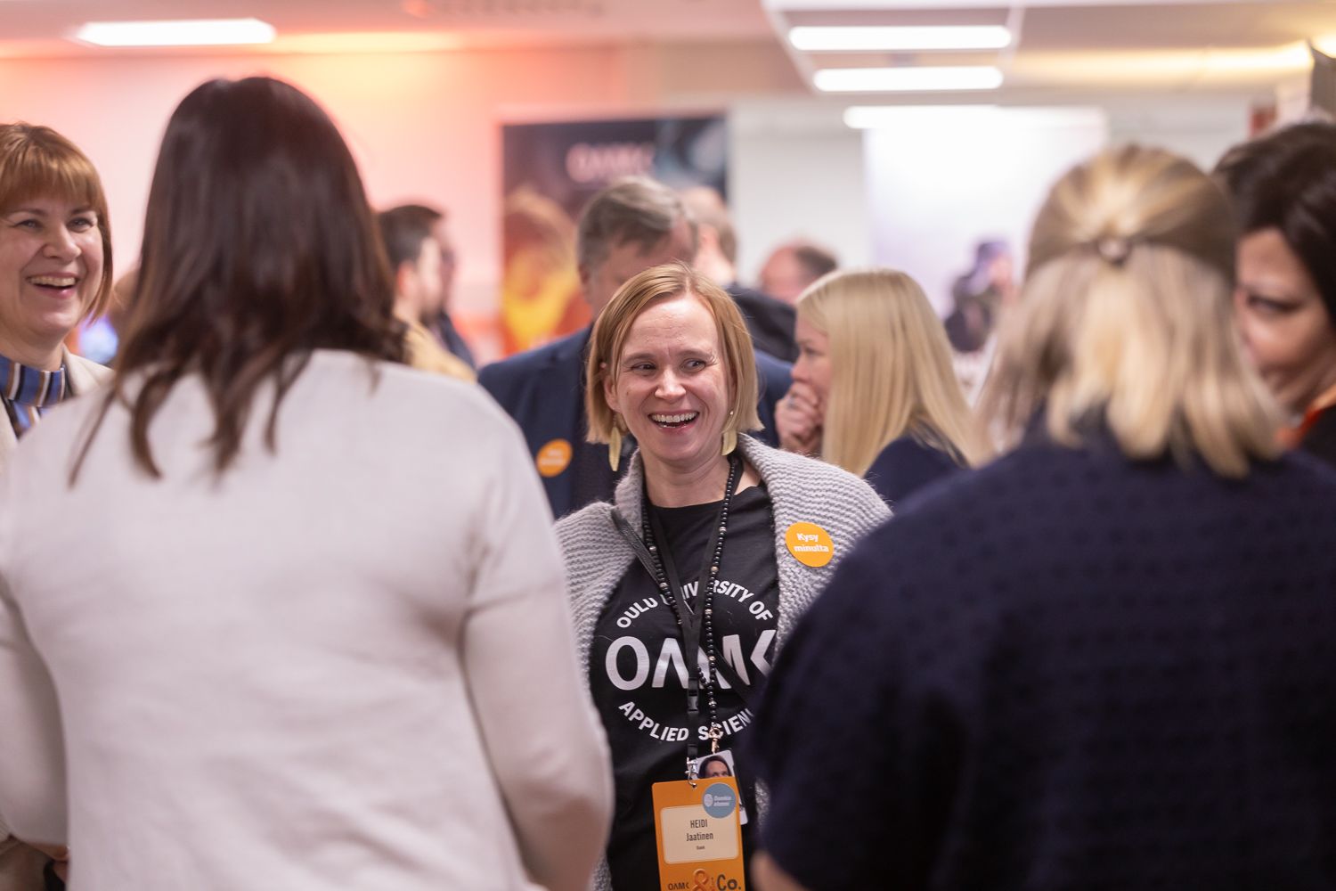 Oamkin alumni- ja sidosryhmätapahtuman (afterwork) tapahtumakuvaus Linnanmaan kampuksella