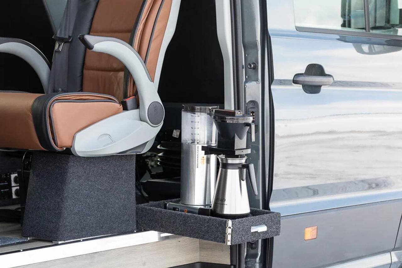 kahvinkeitin retkeilyautossa 