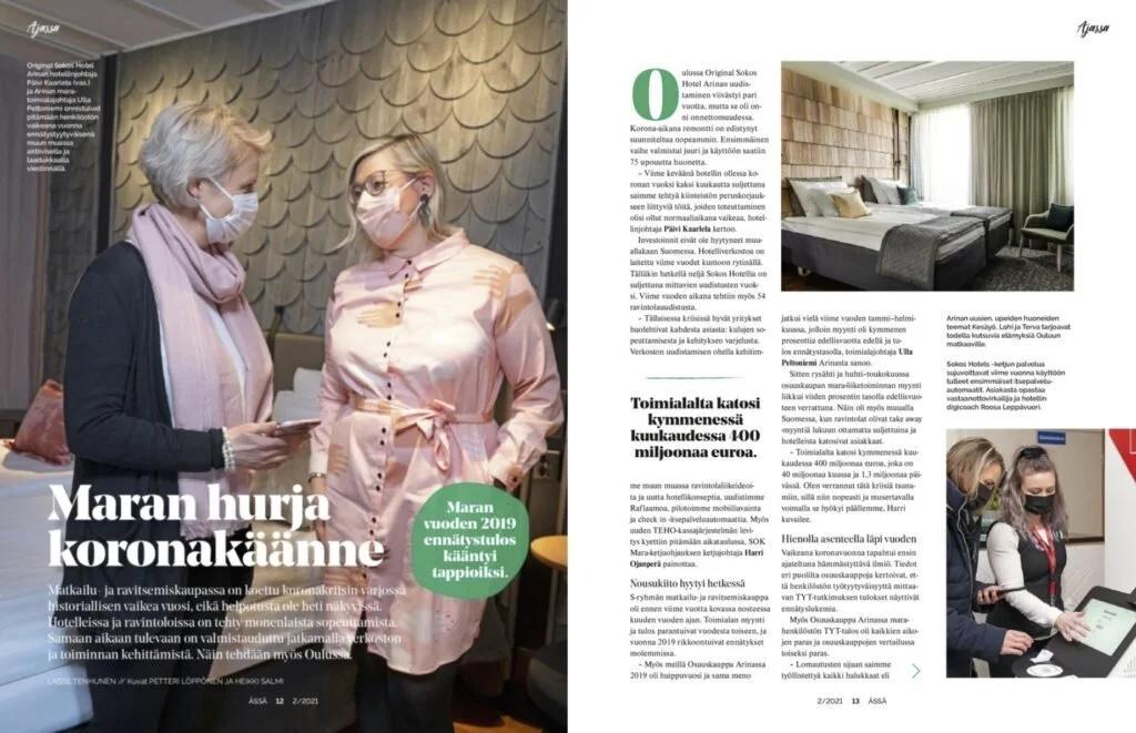 Kuvia tuoreeseen Ässä-lehteen | Original Sokos Hotel Arina