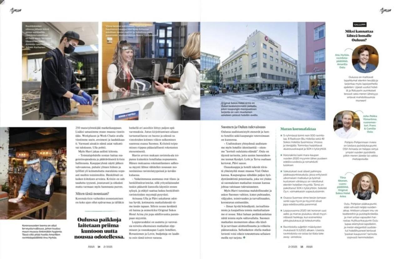  Original sokos hotel Oulu Ässä-lehti 2/2021 