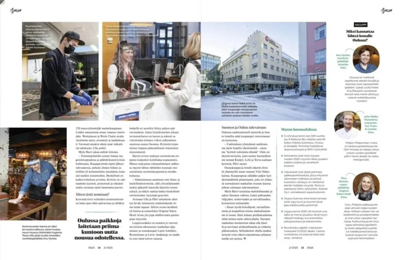 Original sokos hotel Oulu Ässä-lehti 2/2021