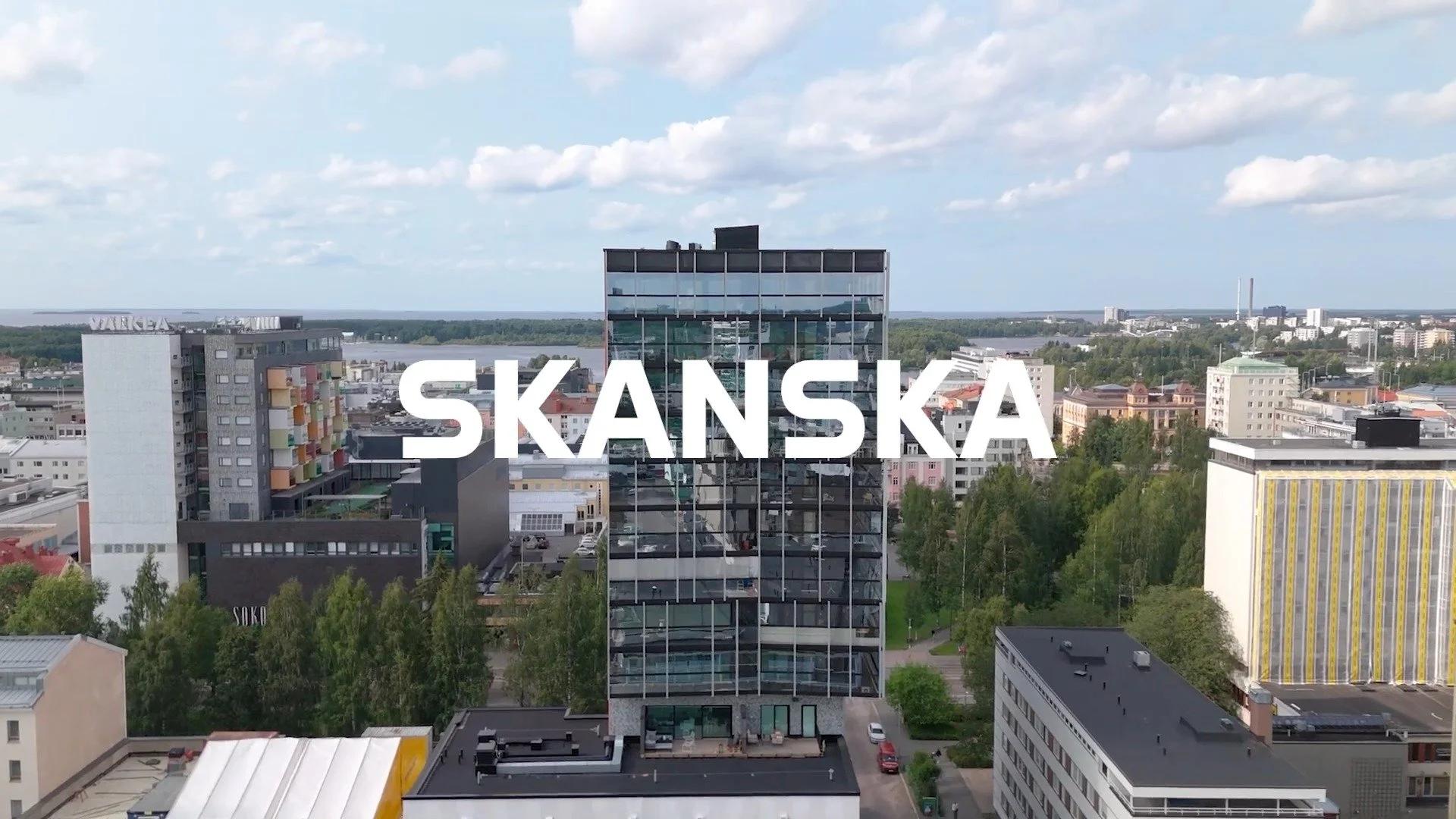 Esittelyvideo, lyhytvideoita sekä valokuvia Skanska Kodeille Oulun Plaanatornin asunnosta