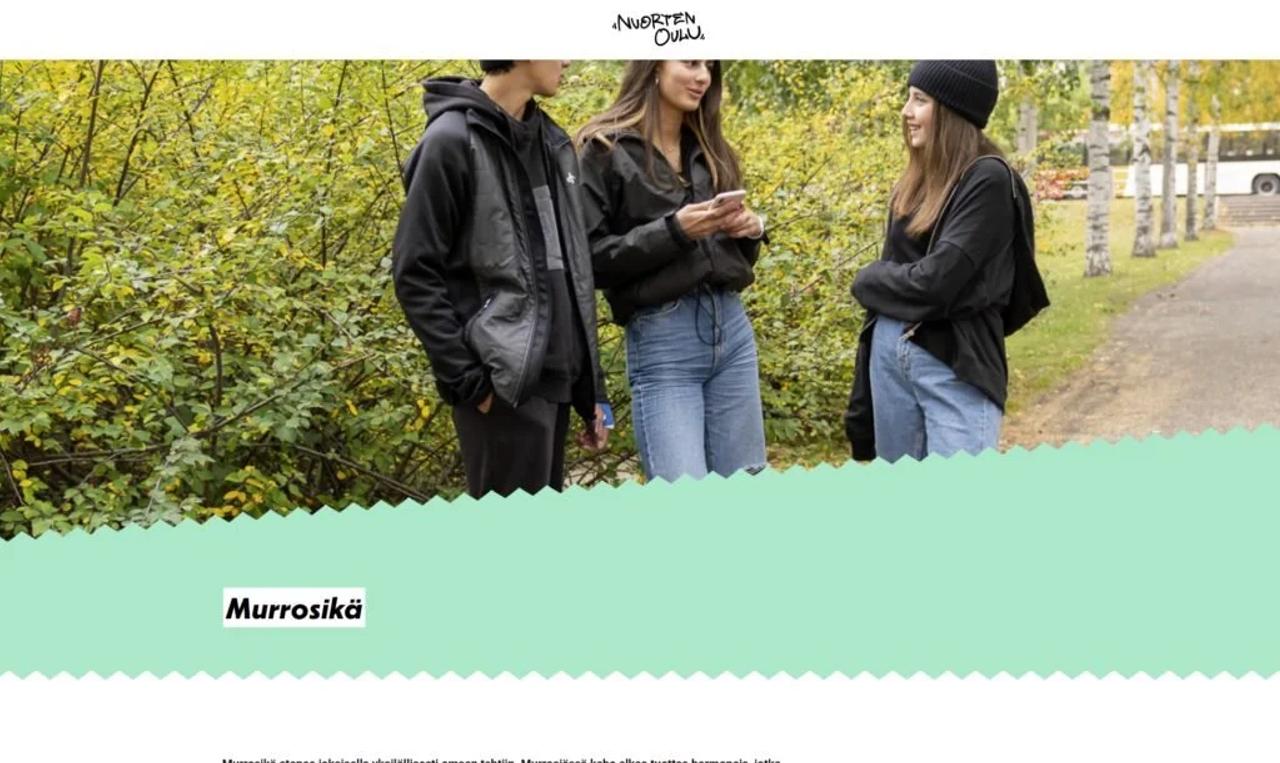 kuvakaappaus nuortenoulu.fi