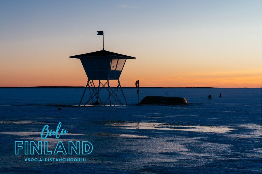 Lähetä postikorttitervehdys ystävälle/sukulaiselle Oulusta  | Tilaa #socialdistancingoulu postikortteja