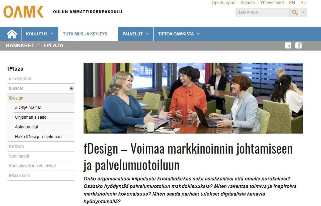 OAMK fPlaza kuvaukset