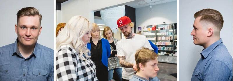 Wellan koulutuspäivä Goalas-kampaamossa | Dokumenttivalokuvat ja video