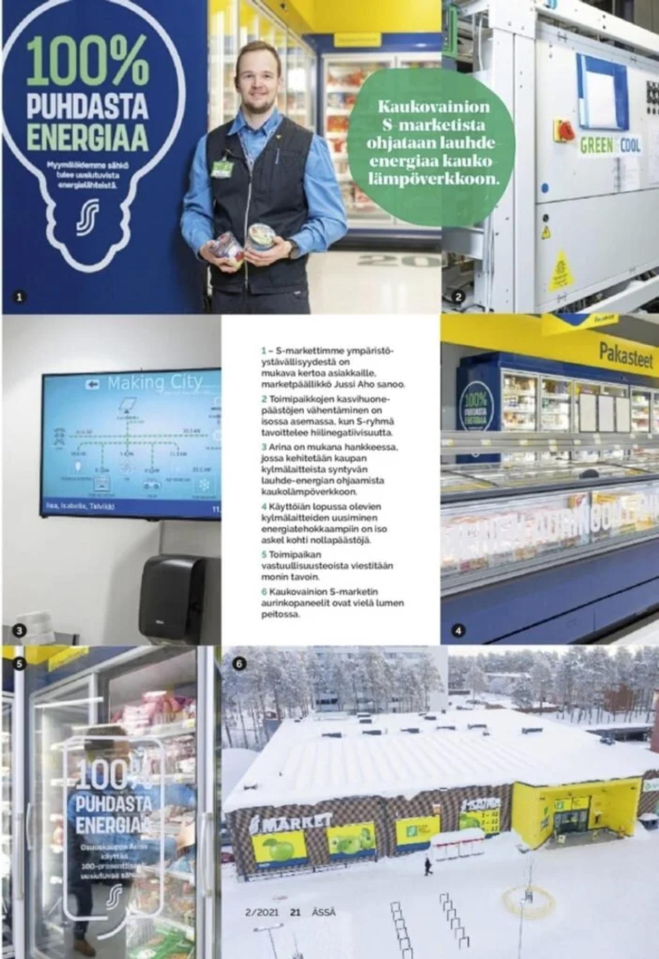  ympäristöystävällinen S-market Kaukovainio ässä-lehti 